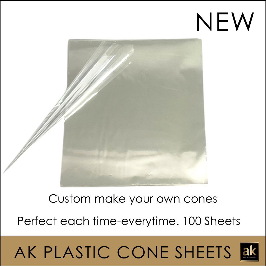 CLEAR CELLOPHANE SHEETS TO MAKE CONES (100 sheets)