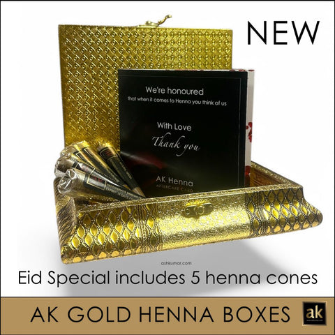 EID HENNA KIT: HENNA POWDER, OIL & 10 EMPTY CONES