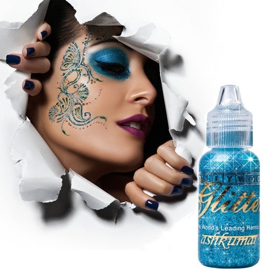 Bollywood Glitter Gel - Turquoise - Ash Kumar Products UK